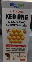 [T06349] Xịt họng Keo Ong NaNo Bạc Xuyên Tâm Liên Shapbiphar (L/30ml)