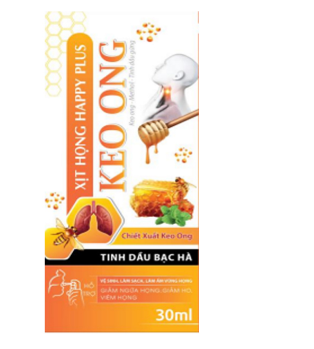 [T06423] Xịt họng Happy Plus Keo Ong Pháp Âu (L/30ml)