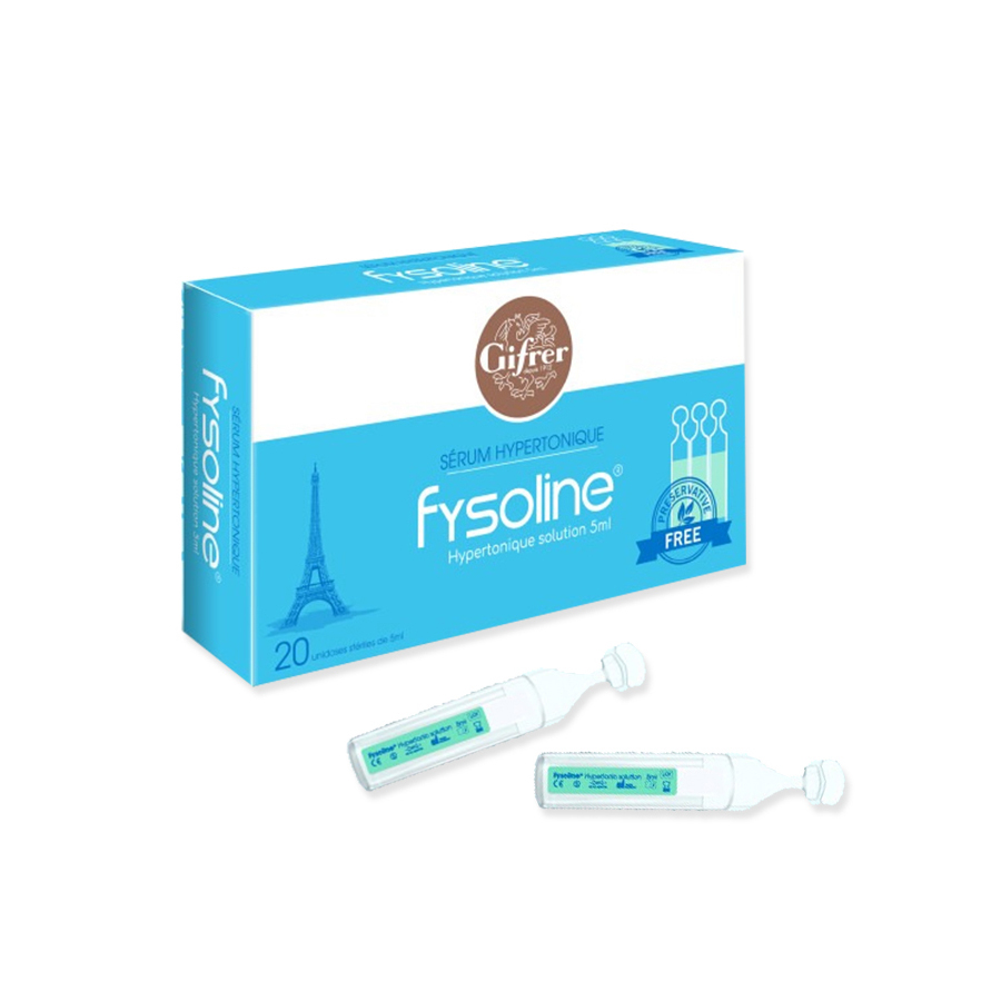 [T07330] Fysoline  nước muối Pháp (H/20o/5ml) xanh Date 08/2027