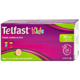 [T07392] Telfast kids fexofenadin 30mg Sanofi (H/10v) date 02/2027