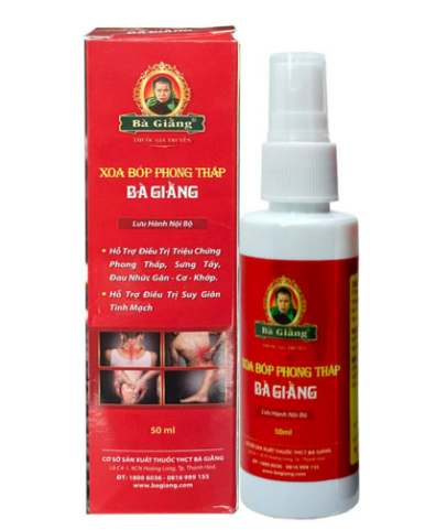 [T07726] Xoa Bóp Phong Thấp Bà Giằng Xịt (C/50ml)