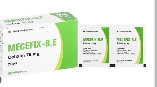 [T08210] Mecefix B.E Cefixim 75mg Merap (H/20gói)  