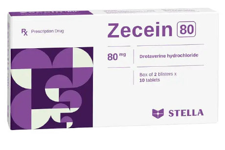 [T09228] Zecein Drotaverin 80mg Stella (H/20V) Date 03/2025