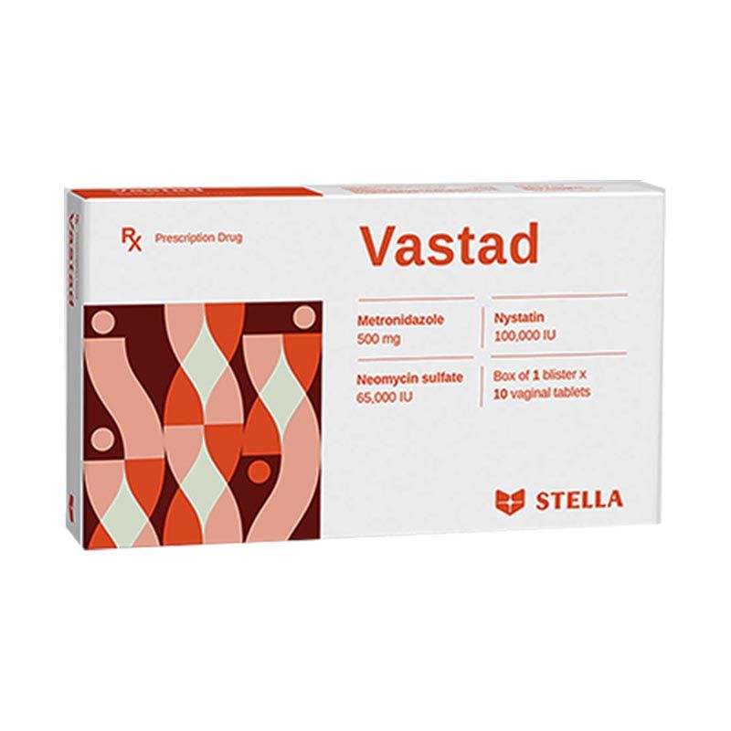 [T09724] Vastad Metronidazole 500mg Viên Đặt Stella (H/10v)