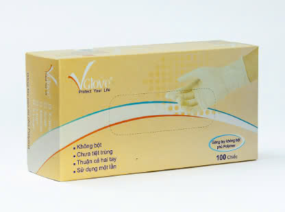 [T09817] Găng tay cao su y tế không bột VGlove size S (H/100c)