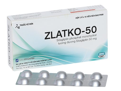 [T09872] Zlatko 50 Sitagliptin 50 mg Davipharm (H/30v) 