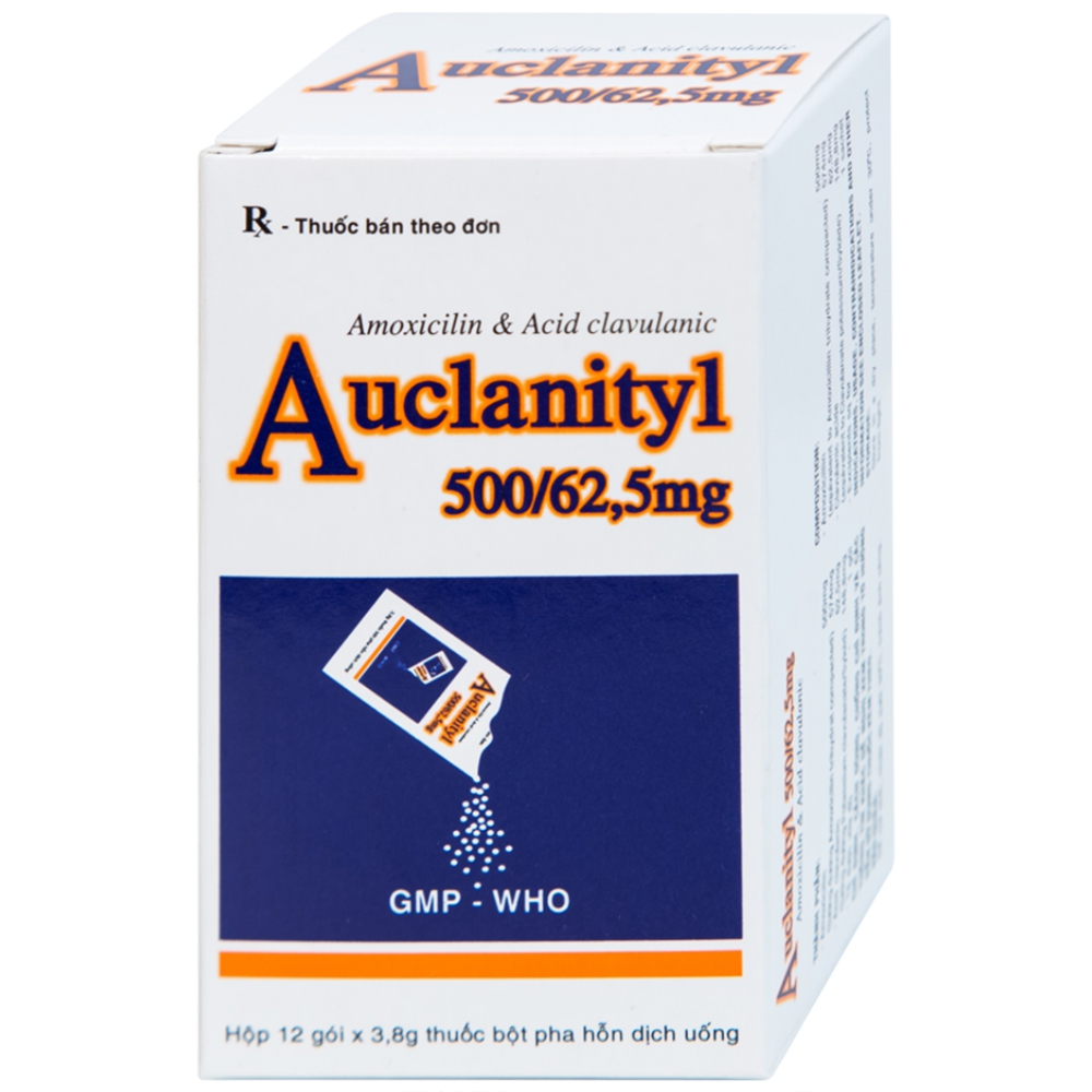 [T09961] Auclanityl 500/62.5mg Tipharco Tiền Giang (H/12gói/3.8g) Date 12/2027