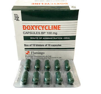 [T10128] Doxycycline 100mg Flamingo (H/100v) Date 11/2027