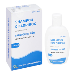 [T11079] Shampoo Ciclopirox 1% dầu gội trị nấm VCP (Chai/100ml)