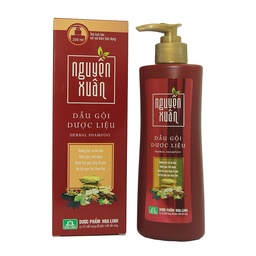 [T11484] Dầu Gội Dược Liệu Nguyên Xuân Đỏ có vòi Hoa Linh (Chai/520g) chai to