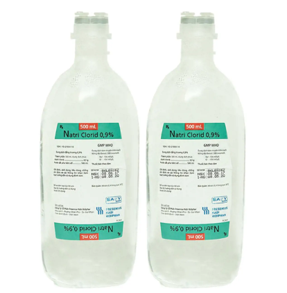 [T11941] Natri clorid 0,9% Kabi Bình Định (Chai/500ml) CHAI TO