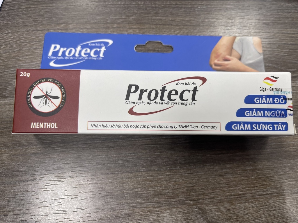 [T12228] Kem bôi da giảm ngứa côn trùng cắn Protect Giga - Germany (Tuýp /20g)