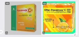 [T12337] Effer Paralmax C 500/150 Sủi Boston Pharma (H/20v) Paralmax C 150