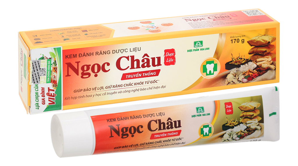 [T13452] Kem đánh răng Ngọc Châu Hoa Linh (Tuýp/170g)