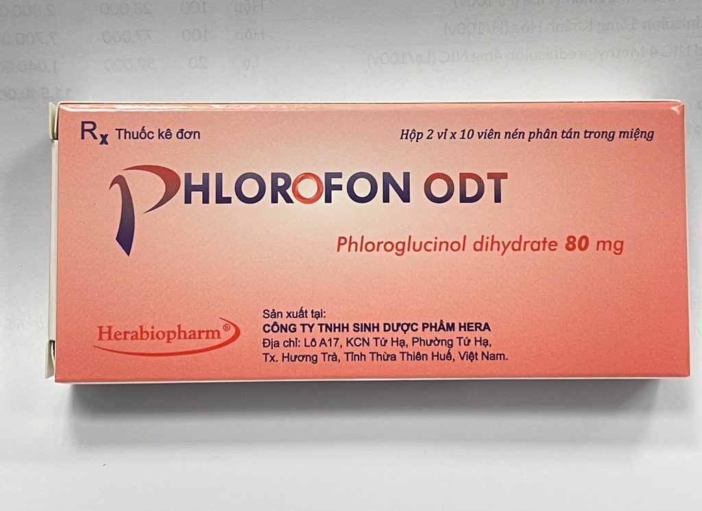 [T13471] Phlorofon ODT Phloroglucinol 80mg HeRa ( H/20v)