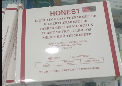 [T13583] Nhiệt kế thủy ngân Honest (H/12cái)