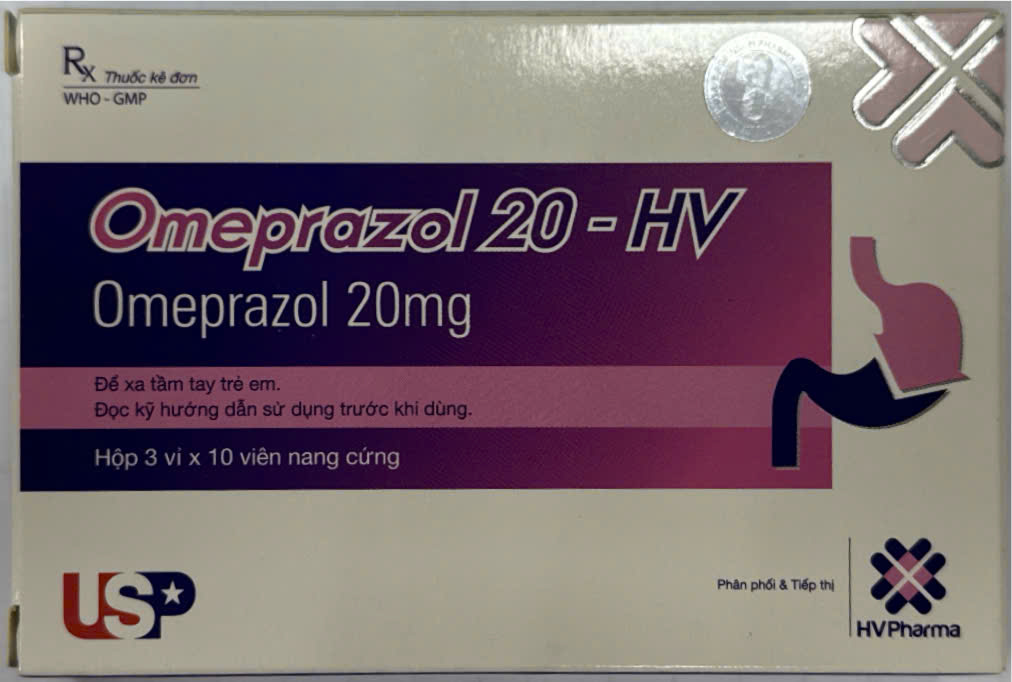 [T13726] Omeprazol 20mg HV USP (H/30v)