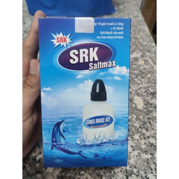 [T13889] Muối SRK Saltmax (Hộp/10gói + 1 bình)