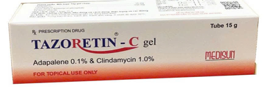 [T14075] Tazoretin C Gel Adapalene 0.1% Medisun (Tuýp/15g)