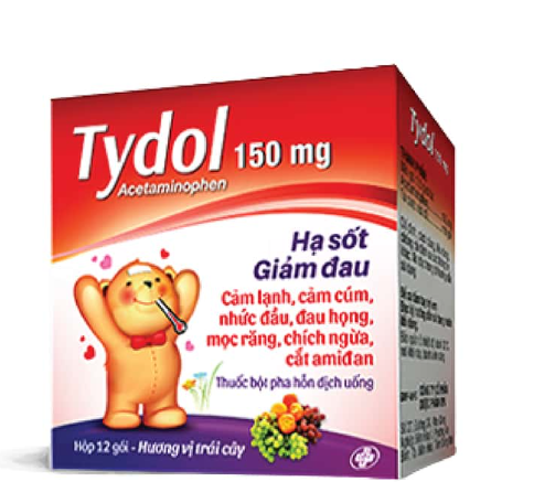 [T14126] Tydol Acetaminophen 150 mg (H/12gói) Date 09/2027