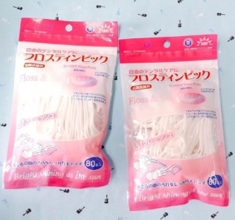 [T14182] Tăm chỉ nha khoa Sunny (Gói/80cái)