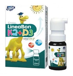 [T14256] Lineabon K2 + D3 Dạng Xịt Slovenia (Lọ/10ml) 