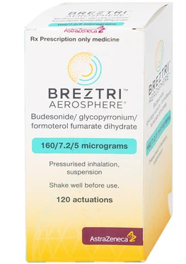 [T14449] Thuốc Hít Breztri 160/7.2/5mcg Astrazeneca (H/120 liều) date 02/2027