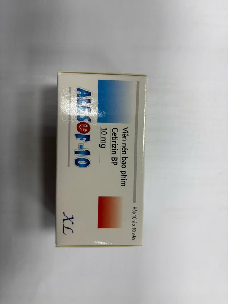 [T14511] Alesof Cetirizin BP 10mg Hà Tây ( H/100v)