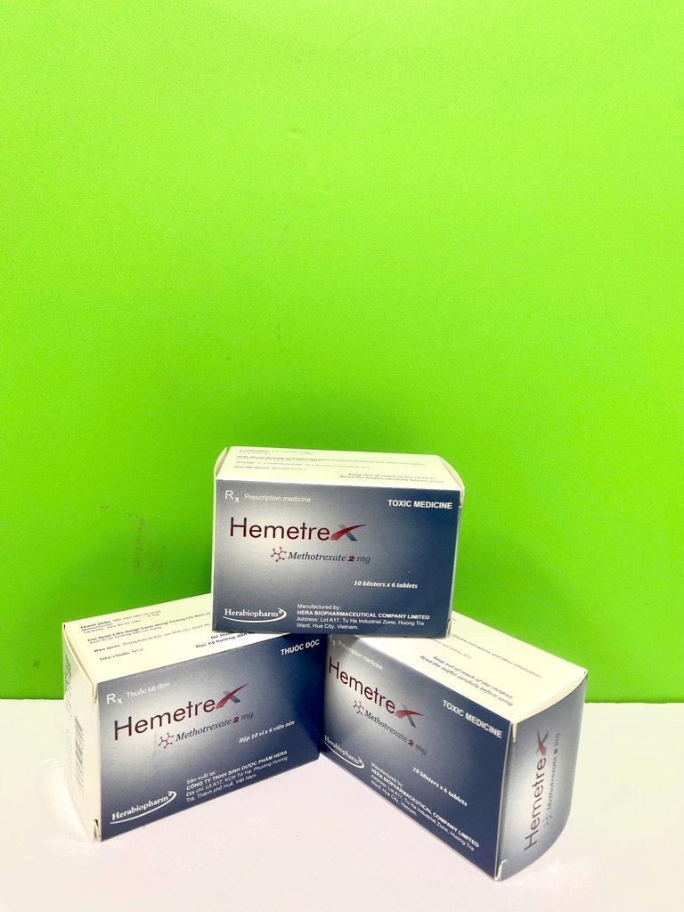 [T14792] Hemetrex Methotrexate 2mg Herabiopharm (H/60v)