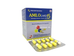 [T15075] Amlocard Amlodipin 5mg Flamingo Ấn Độ (H/100v)