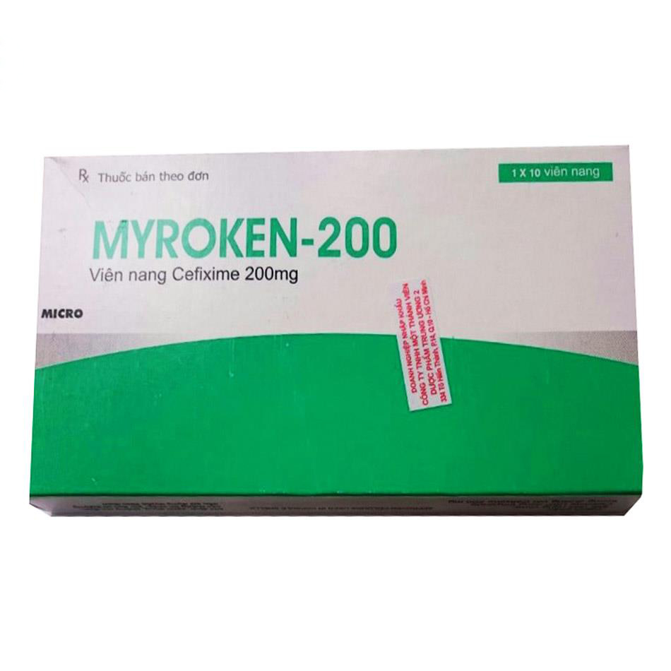 [T00047] Myroken Cefixim 200mg Micro Ấn Độ (H/10v) 