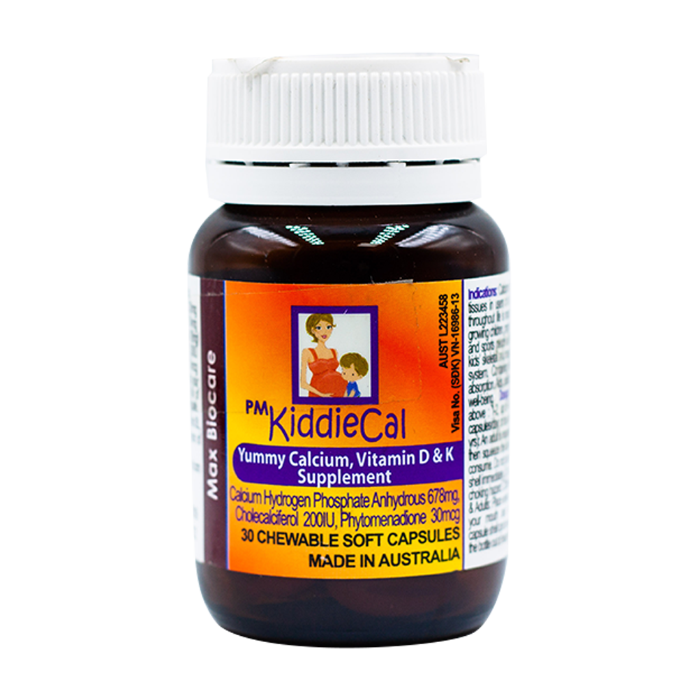 [T00203] PM Kiddiecal ÚC (Lọ/30v) Date 09/2026