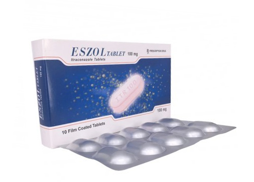[T00477] Eszol itraconazole 100mg India (H/10v) Date 11/2026