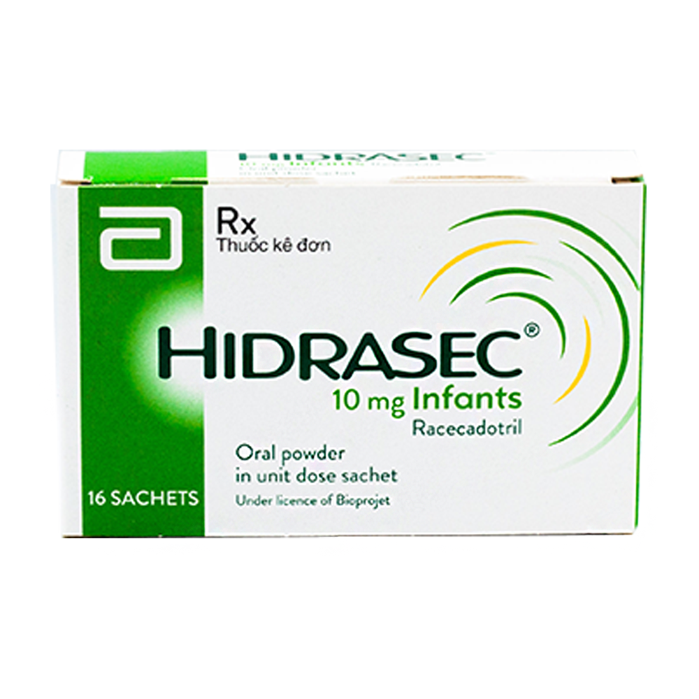 [T00560] Hidrasec Racecadotril 10mg Infants Abbott (H/16gói) Date 10/2027