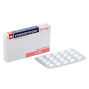[T00776]  Verospiron Spironolactone 25mg Gedeon Richter Hungary (H/20v) Date 10/2027