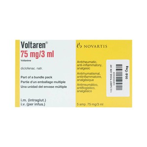 [T01043] Voltaren diclofenac 75mg/3ml tiêm Novartis (H/5o/3ml) Date 12/2027