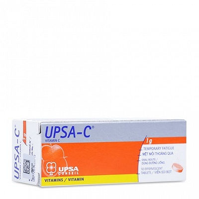 [T01086] Upsa C Vitamin C 1g sủi Pháp (Tuýp/10v) Date 04/2027
