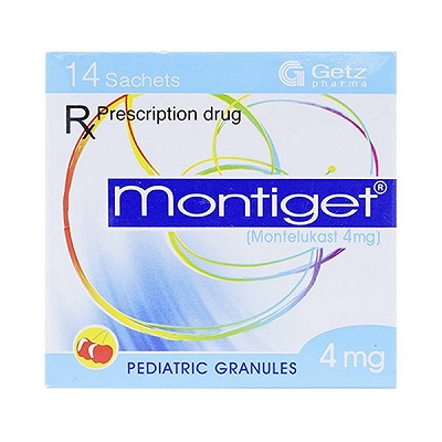 [T01115] Montiget Montelukast 4mg Getz Pakistan (H/14gói/4mg) date 11/2027