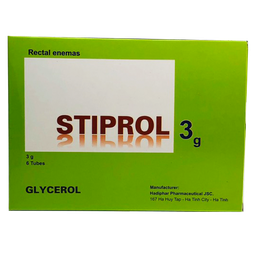 [T01138] Stiprol Glycerol 2.25g/3g Thụt TE Hà Tĩnh (H/6tuýp/3g)