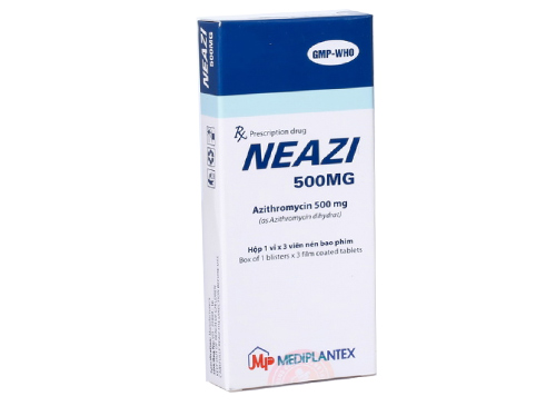 [T01243] Neazi Azithromycin 500mg Mediplantex (H/3v) Date 08/2027