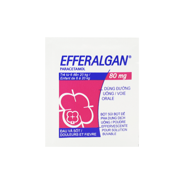 [T01285] Efferalgan 80mg gói bột Pháp (H/12gói) 
