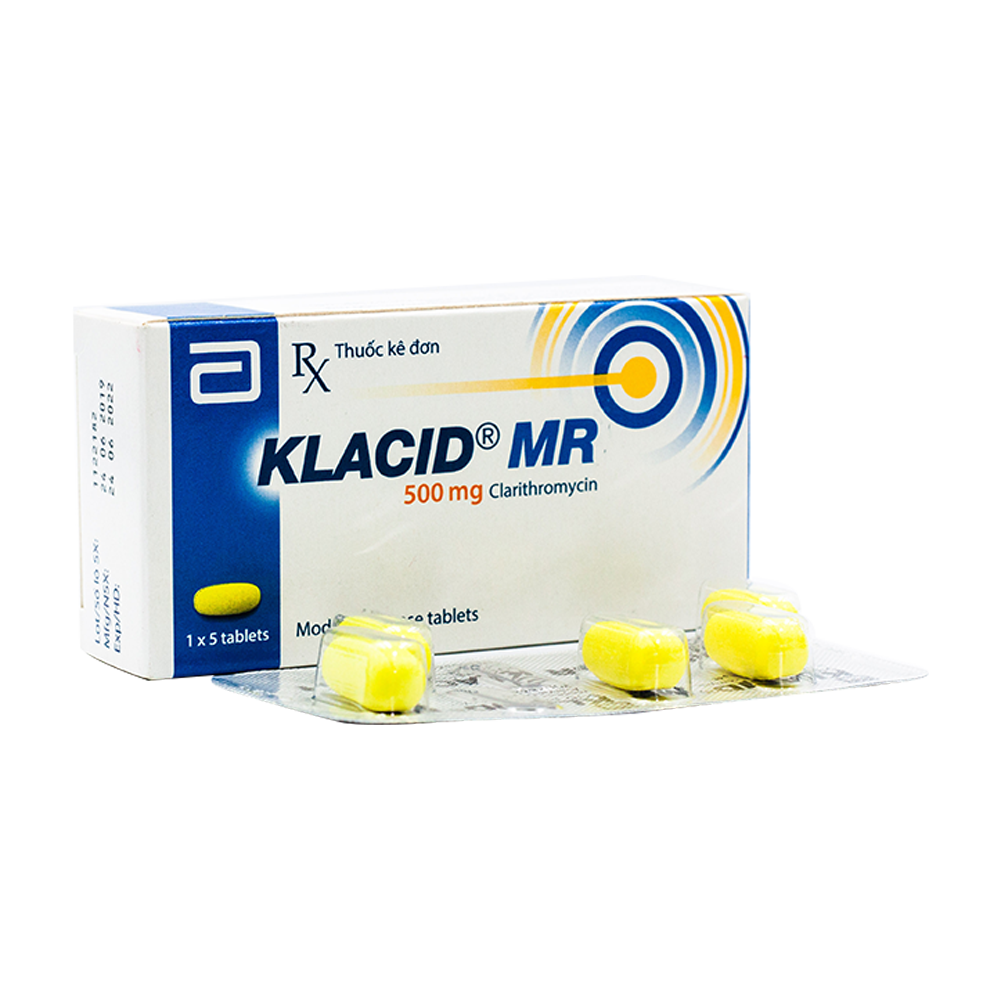 [T01363]  Klacid MR Clarithromycin 500mg Abbott (H/5v) Date 09/2027