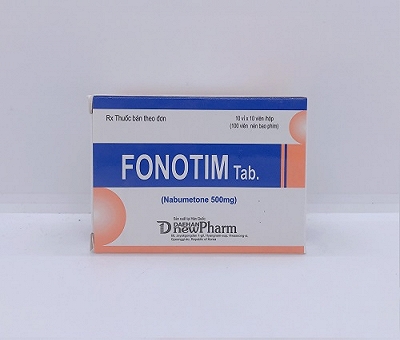 [T01393] Fonotim Nabumetone 500mg Hàn Quốc (H/100v) date 10/2024