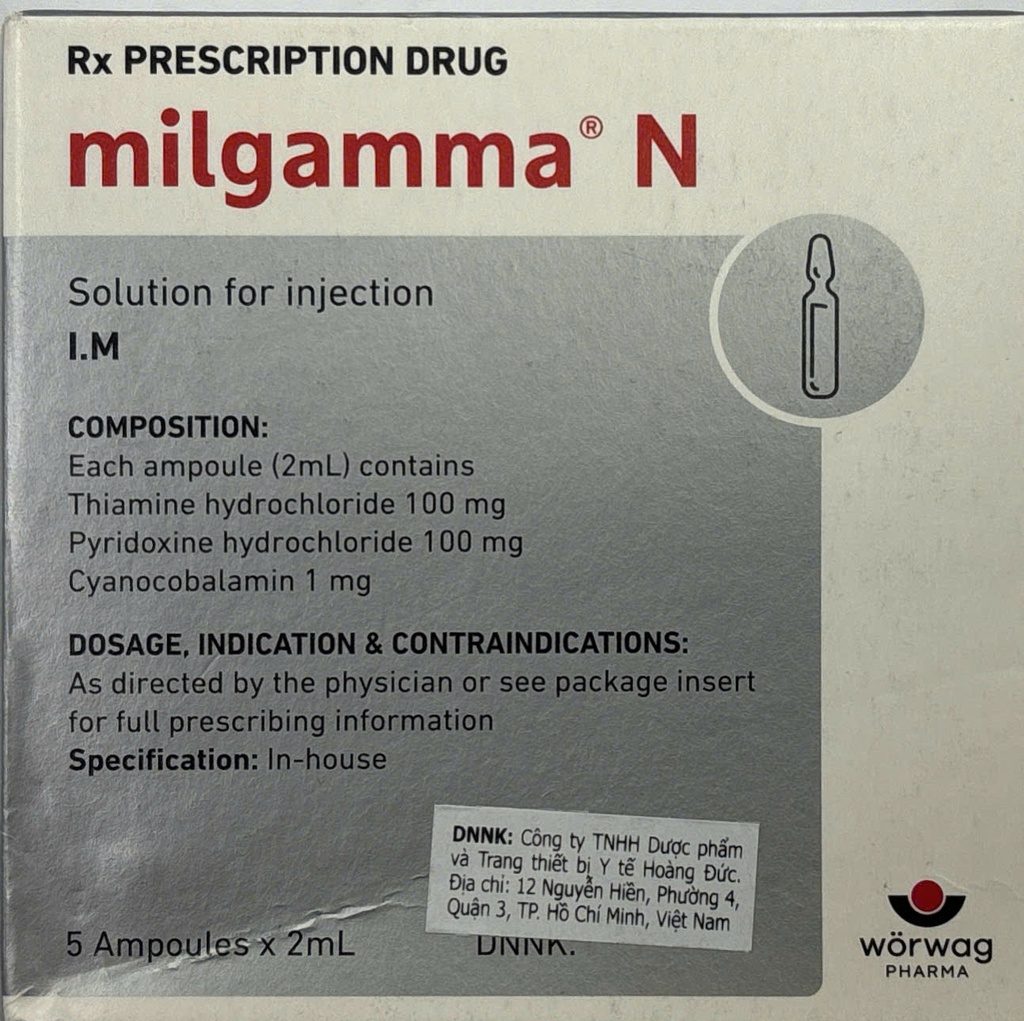 [T01427] Milgamma N Đức (H/5o/2ml)