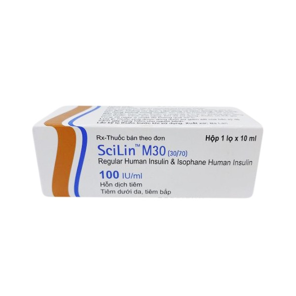 [T02738] Scilin M30 100IU/ml Isuline Human Ba Lan (Lọ/10ml) 
