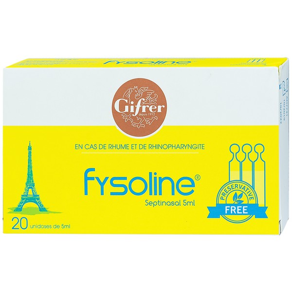 [T03000] Fysoline Kháng Khuẩn Gifrer (H/20o/5ml) Vàng Date 10/2026