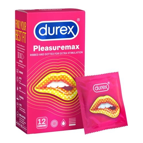 [T03486] Bao cao su Durex Pleasuremax Thái Lan (H/12c)