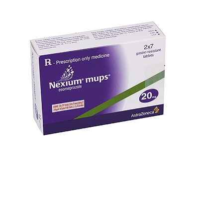[T03582] Nexium Mups 20mg Astrazeneca (H/14v) Date 08/2026