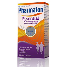 [T03689] Hỗn Hợp Vitamin và Khoáng Chất Pharmaton Esential Sanofi (Lọ/30v) Date 06/2026
