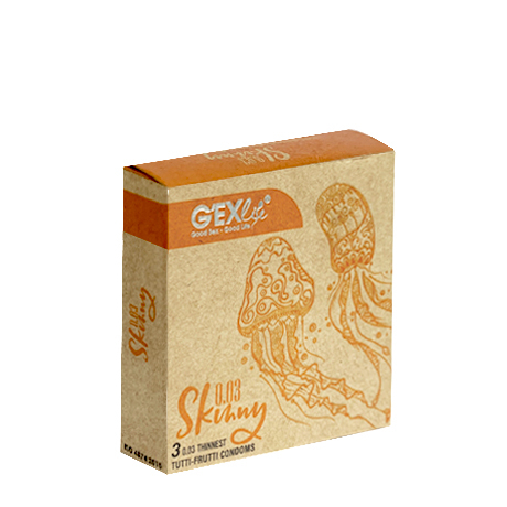 [T03920] Bao cao su G'exlife Skinny Thái Lan (H/3cái)